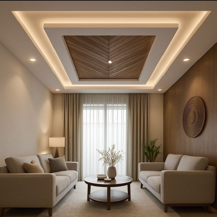 Modern Room POP Ceiling Installation